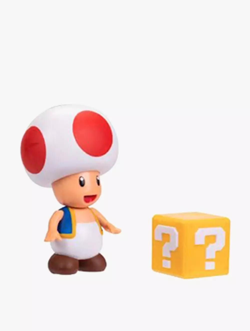 Nitendo Super Mario Nitendo  4In Fig Red Toad W Q Bloc - NTM41782I