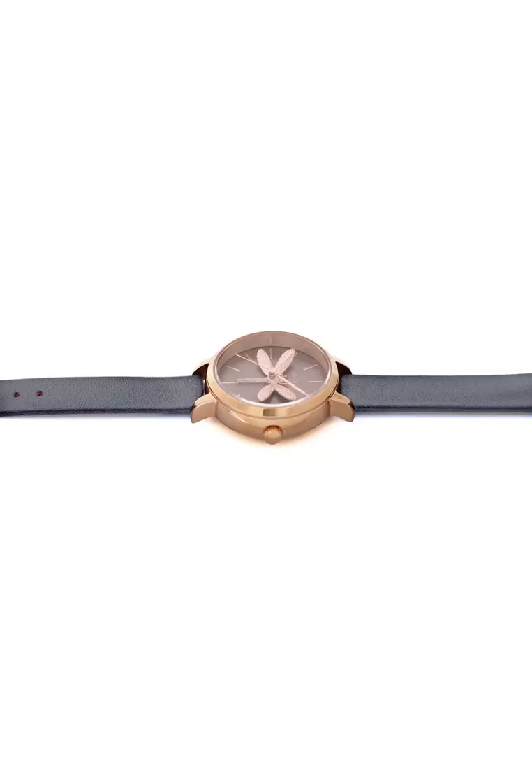 [Sustainable Watch] Oui & Me Amourette 34mm Women's Quartz Watch Grey Leather ME010074