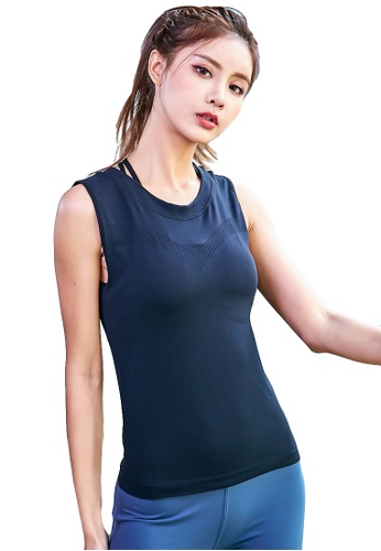 UUANG Yoga Tops for Women Sleeveless Sports Seamless Activewear Running Workout Tshirts S-XXL