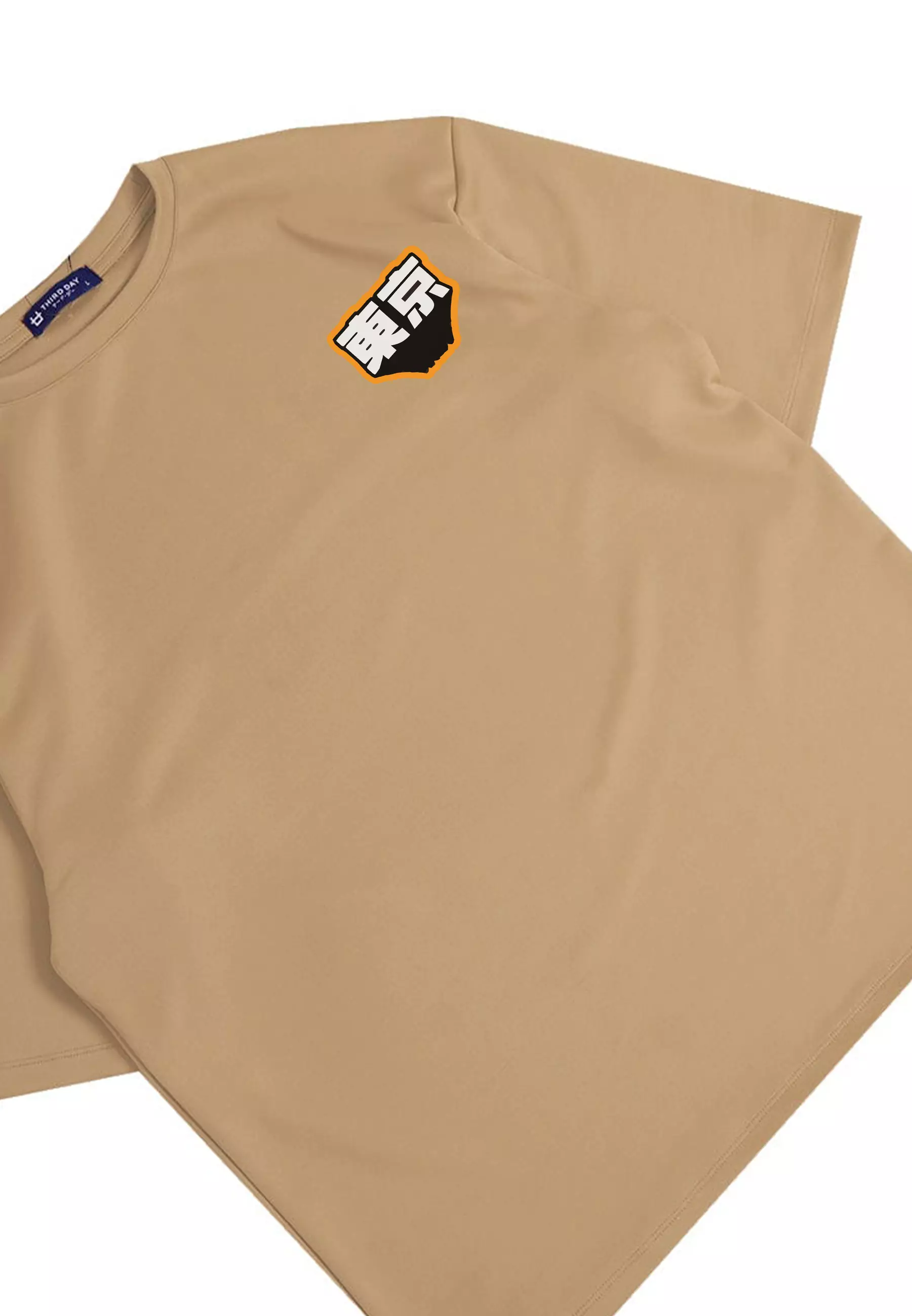 MTQ33 t shirt oversize pakaian oversized pria distro tulisan jepang tokyo flat dakir khaki