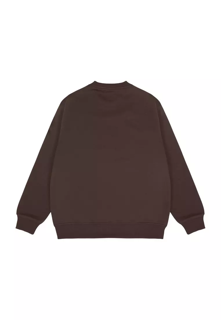 3Second Men's Jacket Crewneck Sweatshirt Regular Fit Fleece Captured OL-C060425