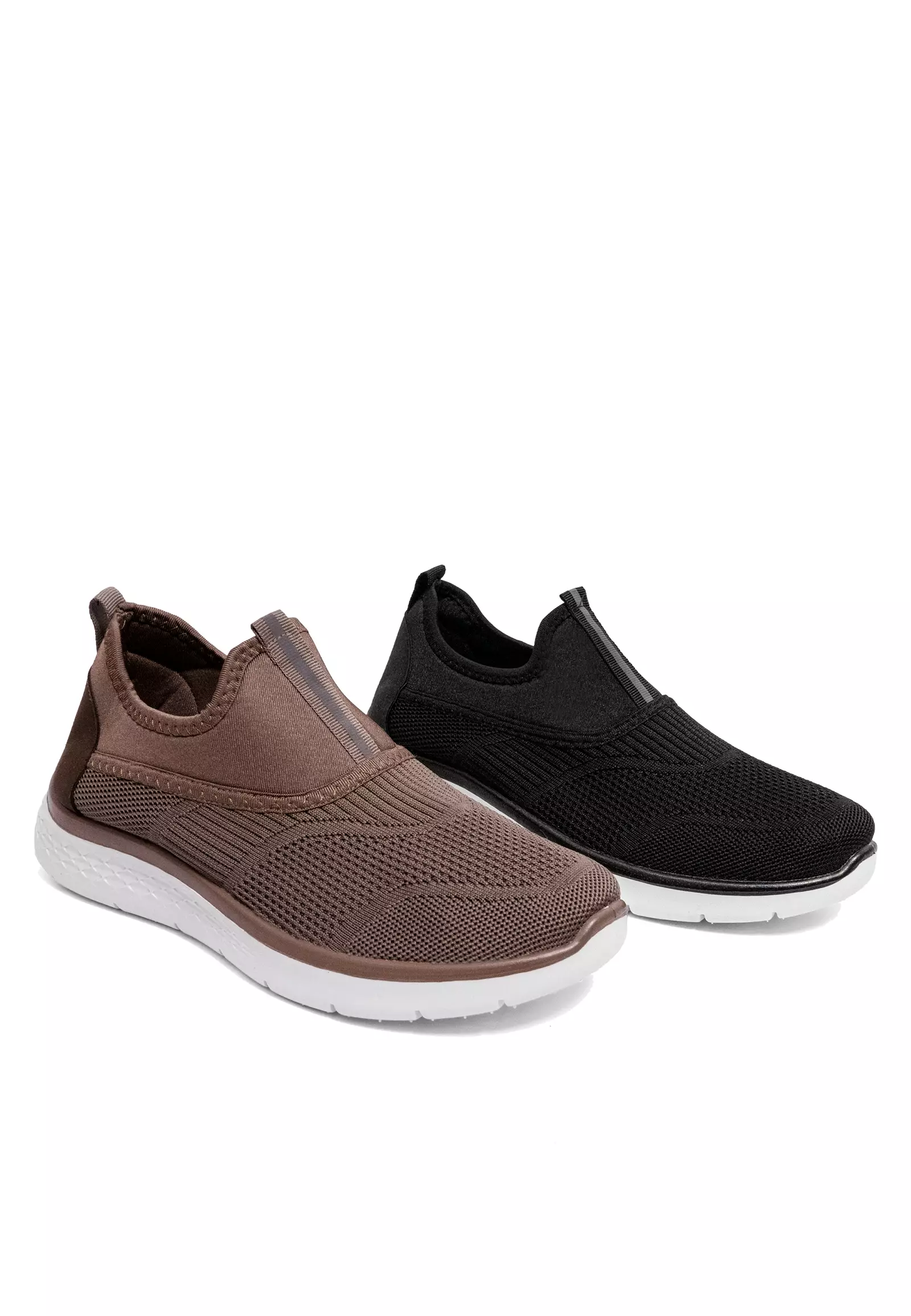 Dr. Kevin Sepatu Sport Pria Men Sneakers Sekolah Flyknit Slip On 889-082
