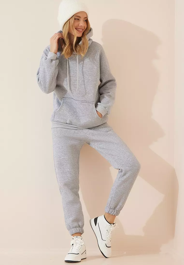 Jual Happiness Istanbul Hooded Fleece Tracksuit Set Original 2025