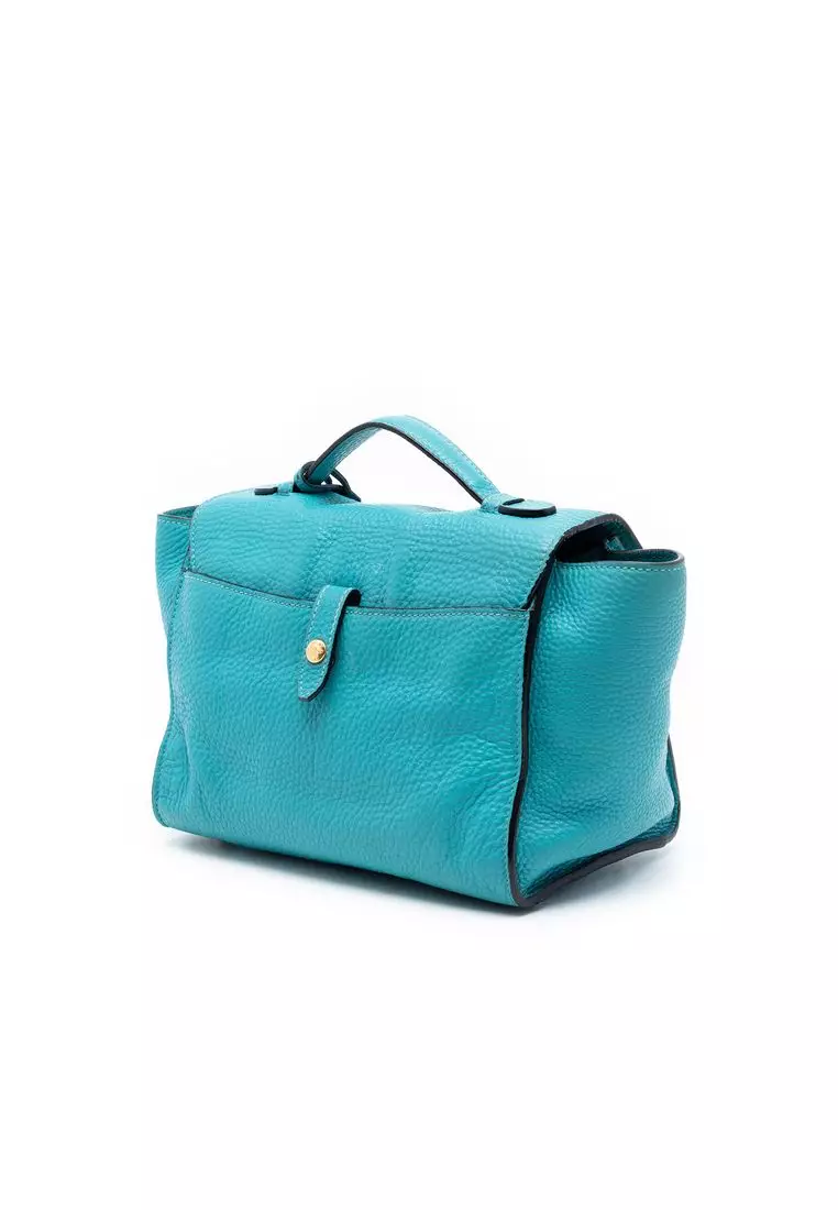 Pre-Loved Prada Vitello Daino Sound Lock Satchel
