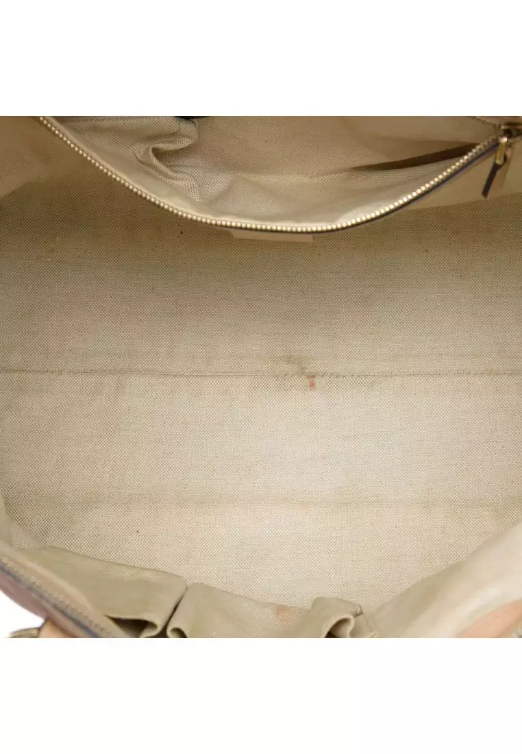 Pre-Loved Gucci Gg Metallic Canvas Lovely Tote