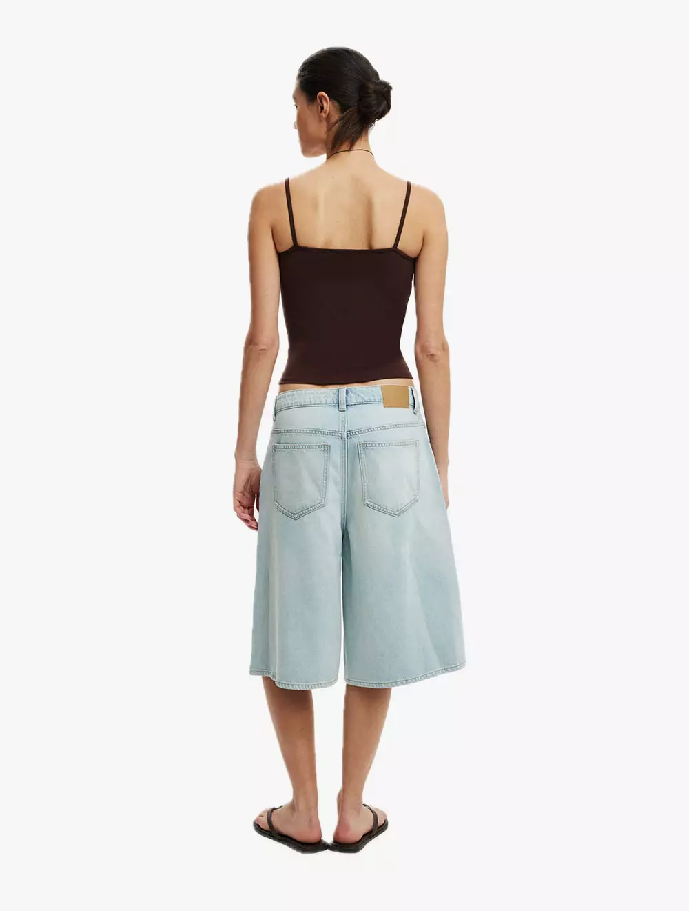 COTTON ON - JEANSWEAR - LYOCELL WIDE DENIM JORT