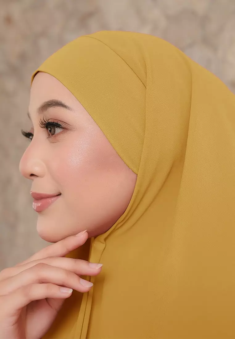 KHIBAN KHAIRA MAGNET PLUS NIQAB - LIGHT MUSTARD