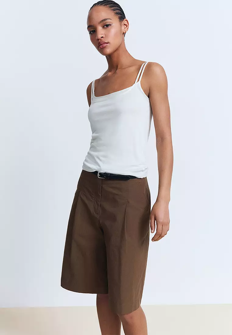 Cotton Suit Bermuda Shorts