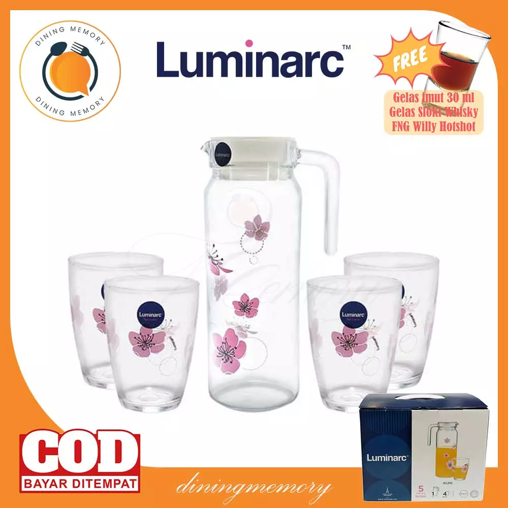 Jual Luminarc Luminarc Teko Beverage Set Rotterdam Ikumi 5 Pcsset Original 2023 Zalora 9985