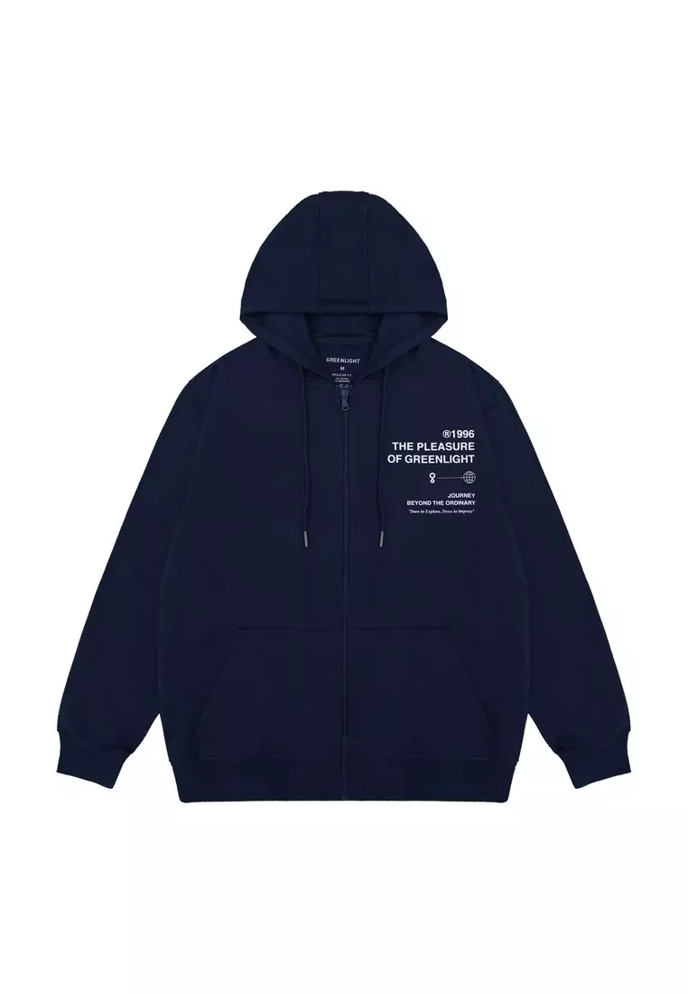 Greenlight Men's Jacket Zipper Hoodie Sweatshirt Regular Fit French Terry OL-C040225