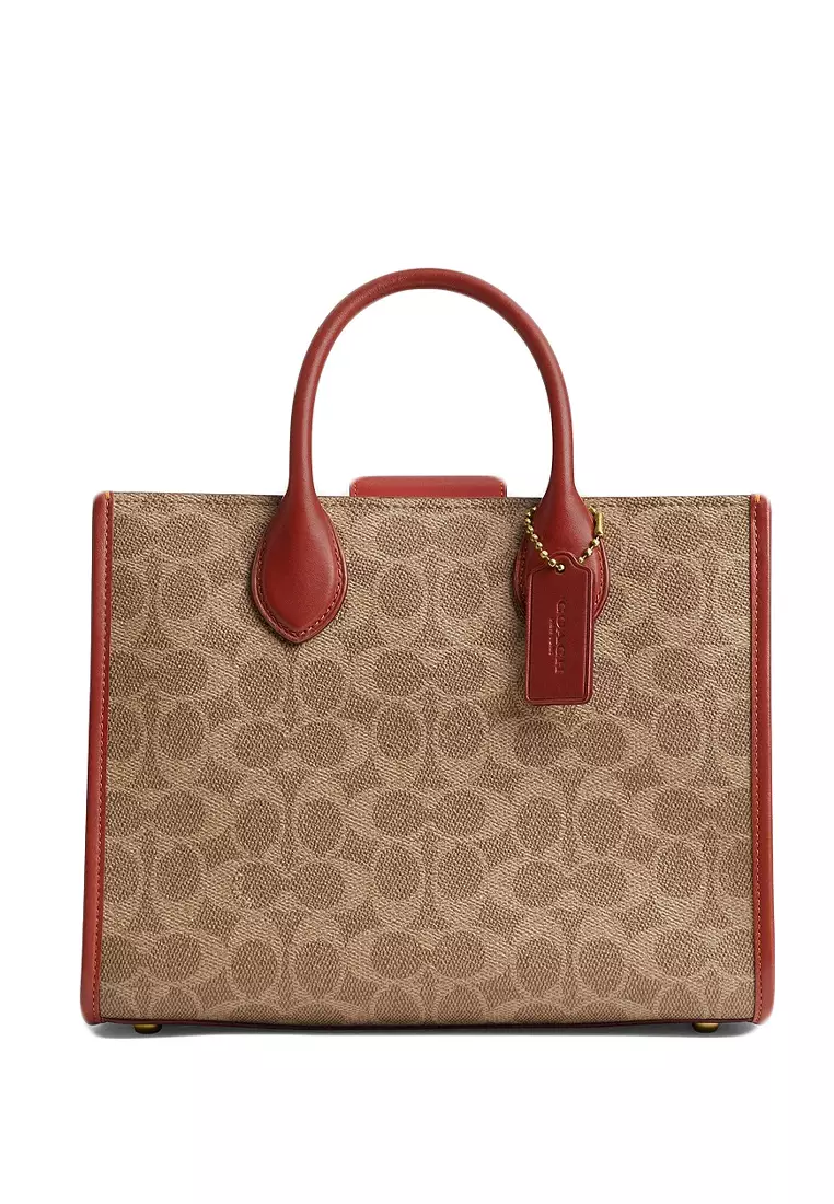 バッグ COACH handbag totebag signature leather Buy COACH Coach Ace Tote Bag 26 In Signature Canvas - Brown 2026
