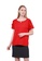 Nicole Exclusives red Nicole Exclusives- Round Neckline Blouse With Lace Trim Detail 54A7FAA38CD07EGS_1