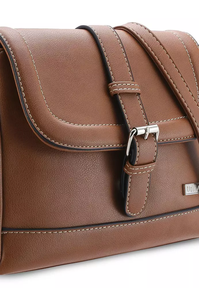 Faux Leather Sling Bag