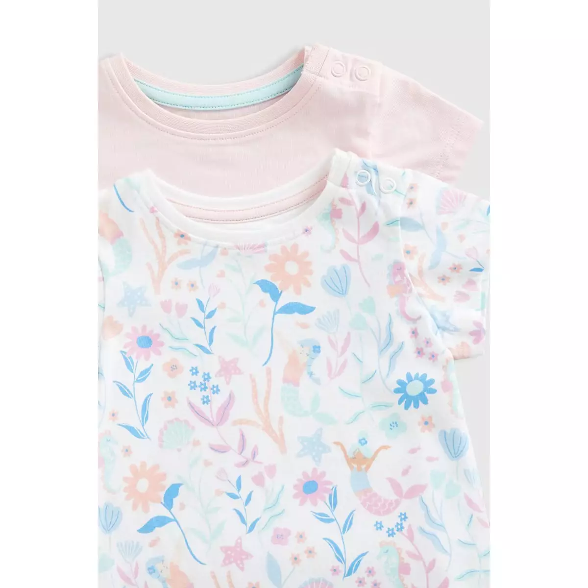 Mothercare Ocean T-Shirts 3 Pk - Kaos Bayi Perempuan (Biru)