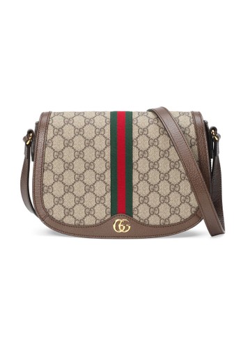 Jual Gucci Gucci Ophidia Gg Small Shoulder Bag In Beige Ebony Original Zalora Indonesia