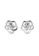 Her Jewellery silver Rose Earrings (White Gold)  - Made with premium grade crystals from Austria 66F82AC19EEE32GS_4