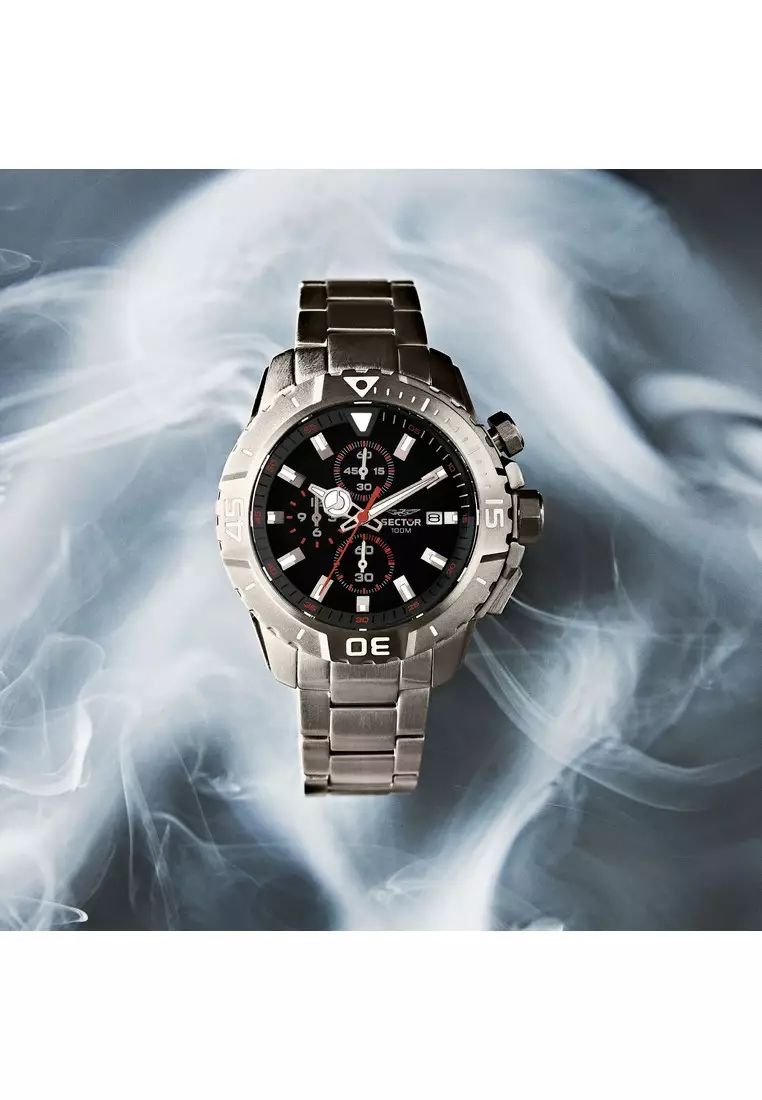 Buy Sector Sector Legend Collection 43mm Black and Grey Titanium