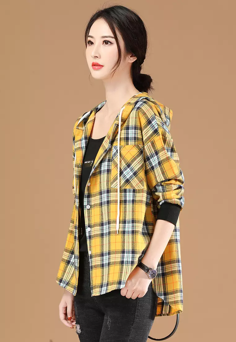 Checkered shirt deals with checkered jacket