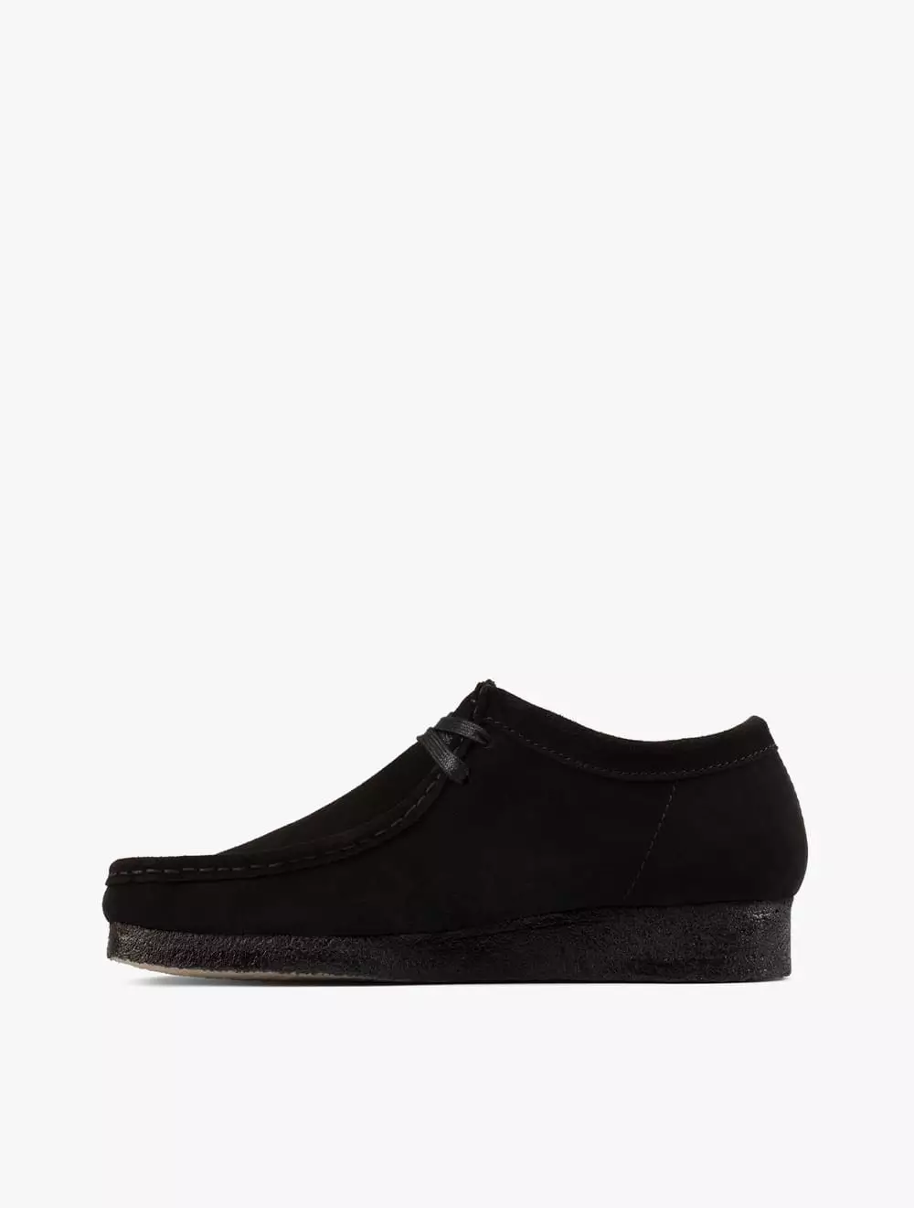 Clarks Wallabee Women's Sneakers- Black Sde - Black