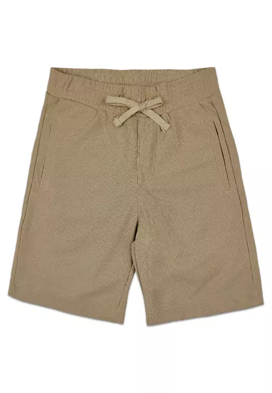 Boys Toddlers Garterized Short with Pocket