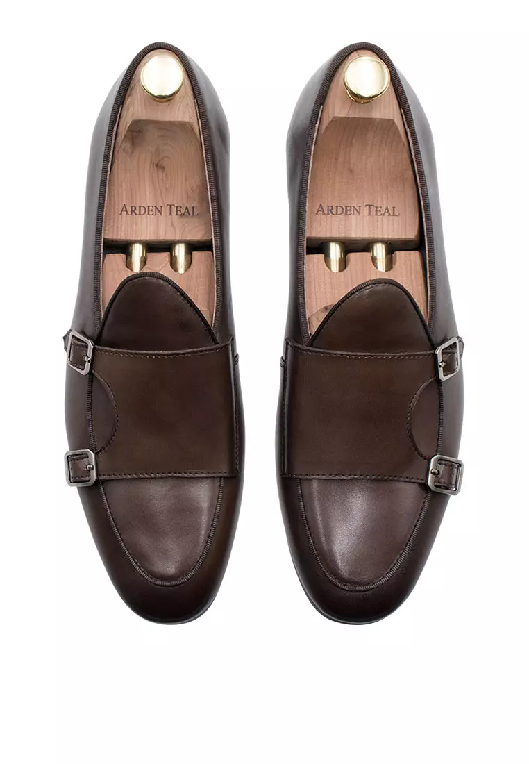 Tuerto Walnut Double Monk Loafer