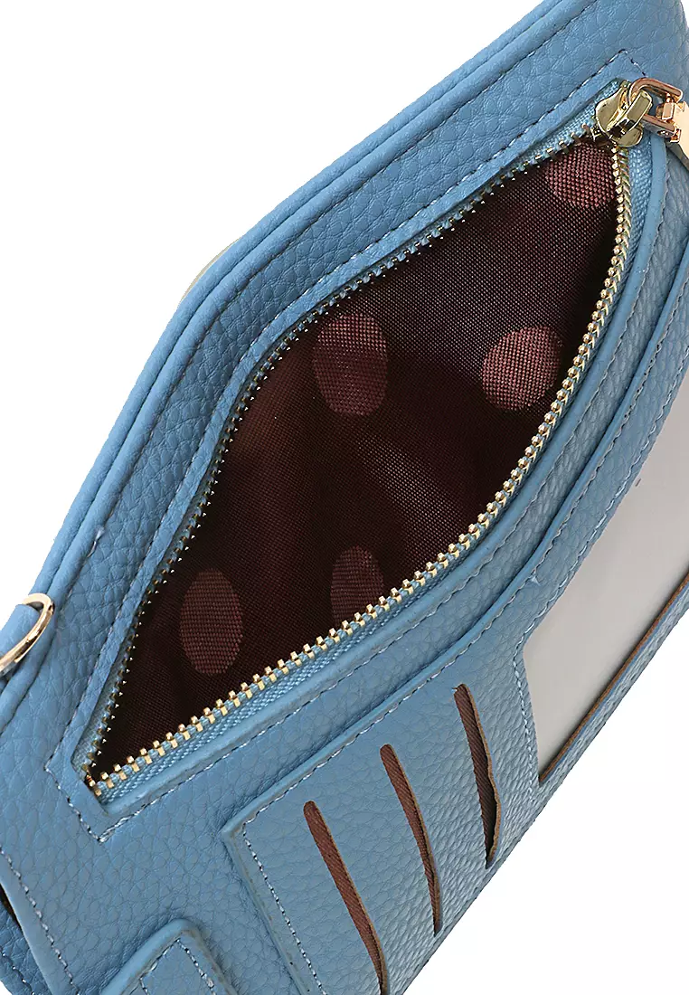 Tas Selempang Wanita Sling Bag Mini Design Dompet Tipis Multifungsi Material Leather Kulit ORIGINAL