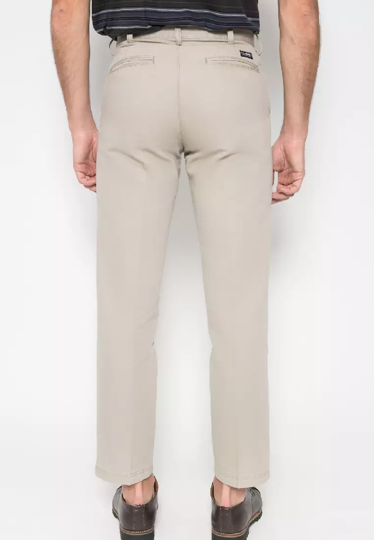 LGS - Celana Panjang Casual Pria Chinos Krem CCT.500.027.006.C