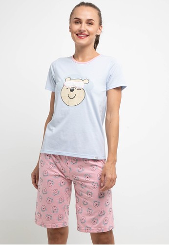 Puppy pink and blue Pyjama Pijama Short Sleeve Short Pants Sleepwear 876A6AAC3CED61GS_1