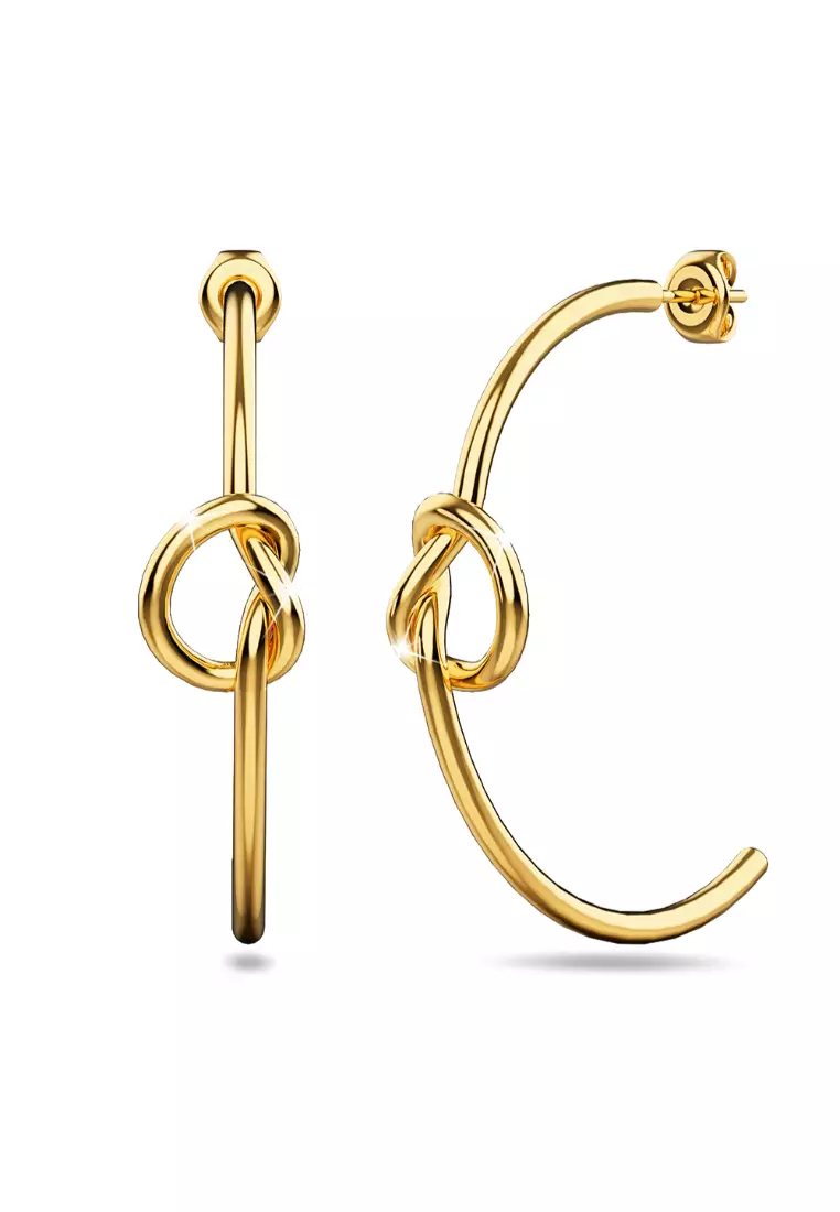 Love Knot Earrings in Gold