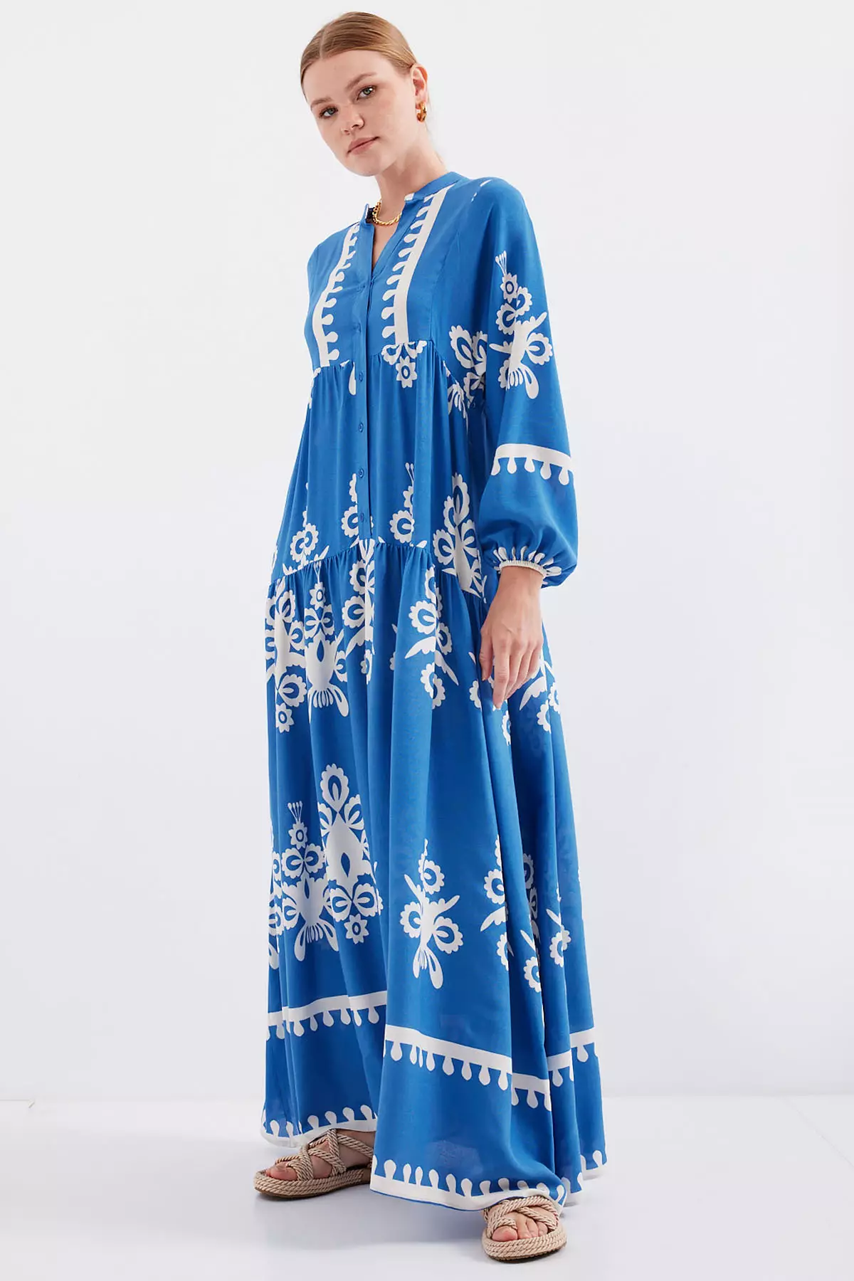 Ethnic Patterned Dress
