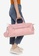Bagstationz pink PU Trimmed Travel Duffle/Gym Bag B02B8AC1934188GS_5