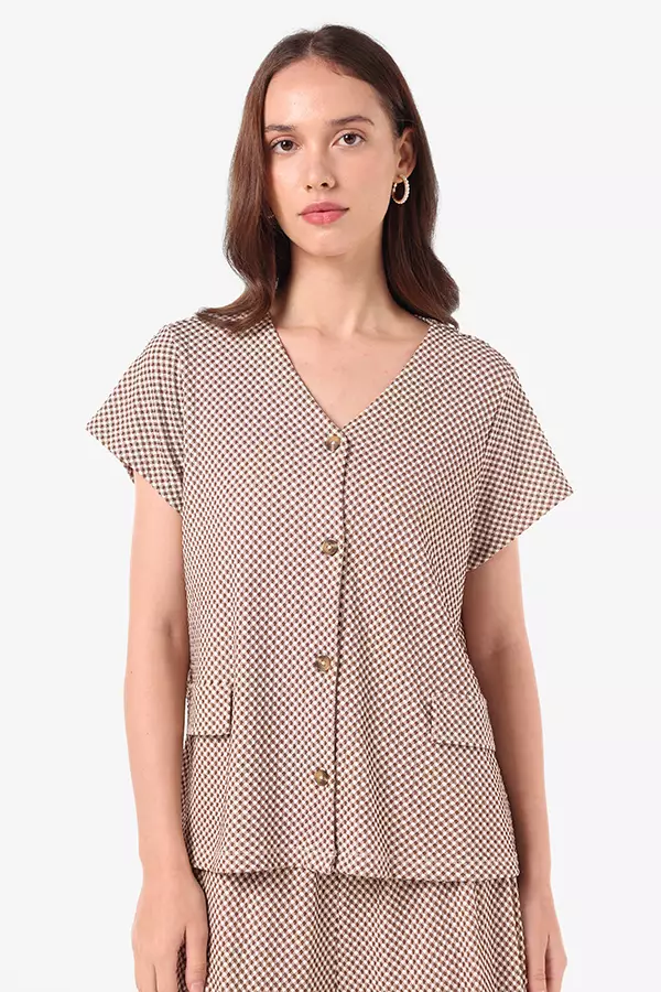 Minimal Marry Blouse Mustard Colour Mustard