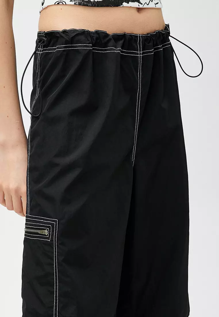 High Waist Parachute Pants