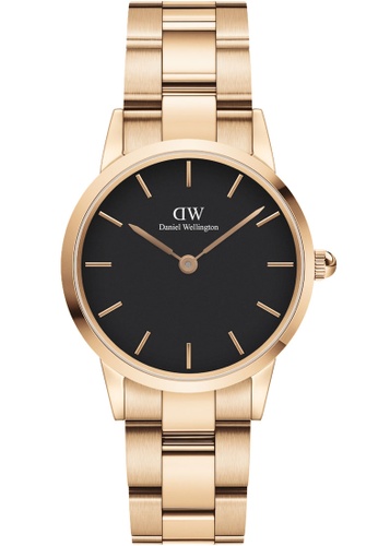 Daniel Wellington Iconic Link Rose Gold Black Watch 2021 | Buy Daniel Wellington Online | ZALORA Hong Kong