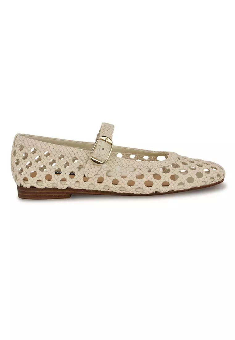 Discount on Nine West  shoes - SKU: Halie2 Flat Dress Shoes Ivory