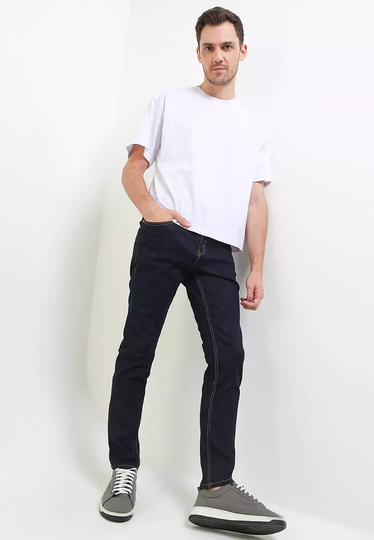 Fashion Slim Stretch Fit Denim Pants SLS124A