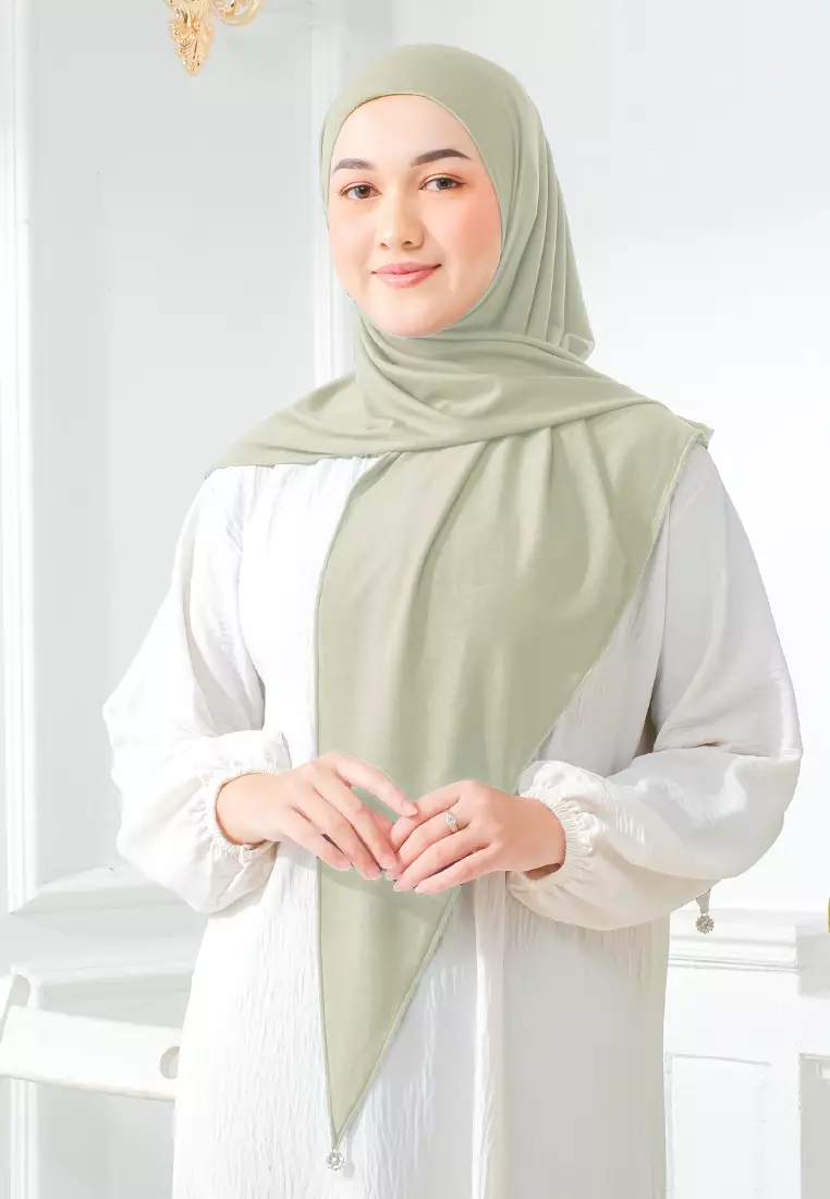 HIJAB INSTAN ZYANA - SOFT GREEN