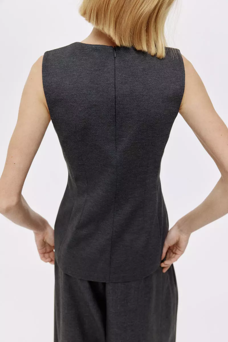 Ponte di Roma peplum top