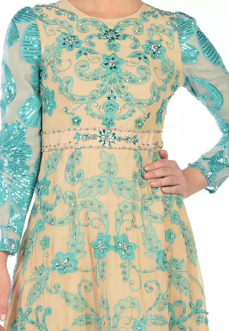 Bibiq Gamis Tile Bordir
