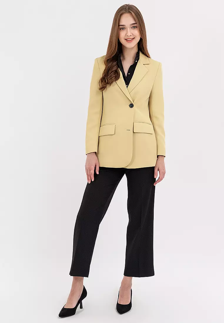 Removable Back Ring Detail Blazer