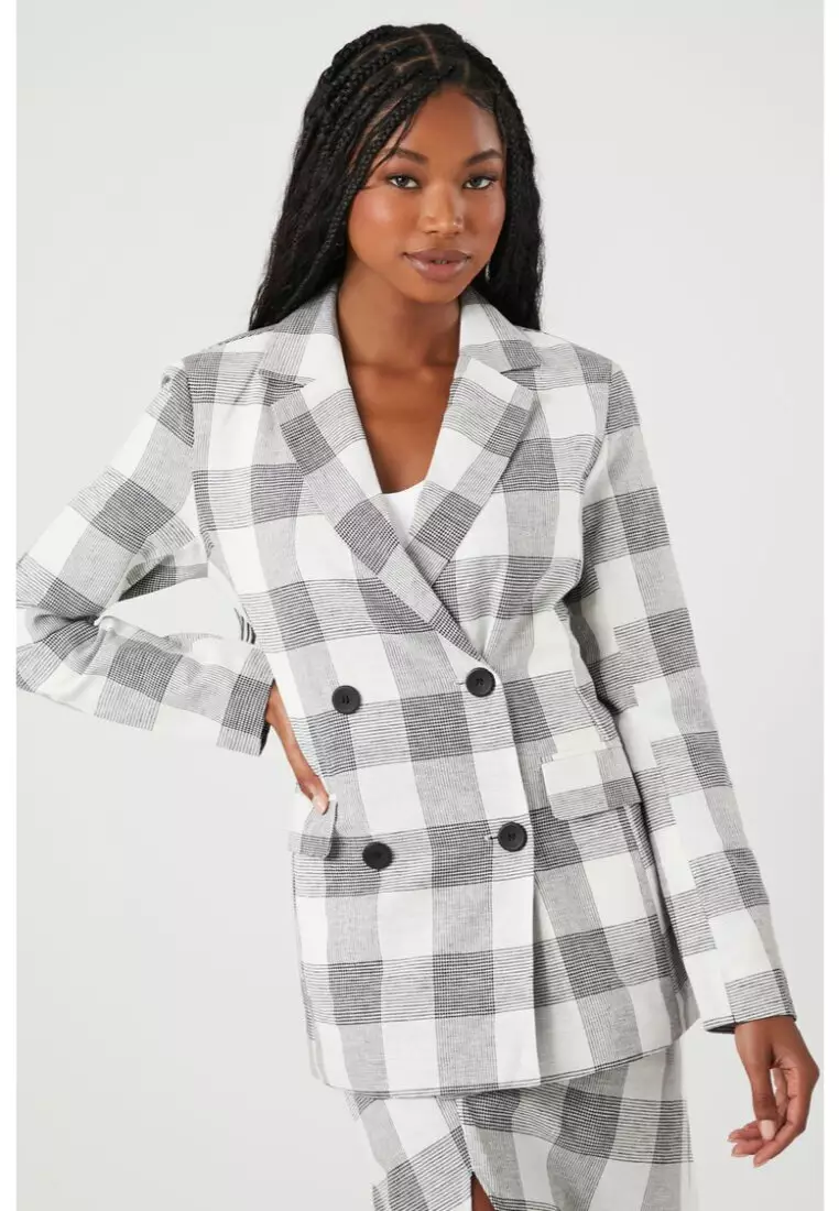 Plaid blazer hotsell forever 21