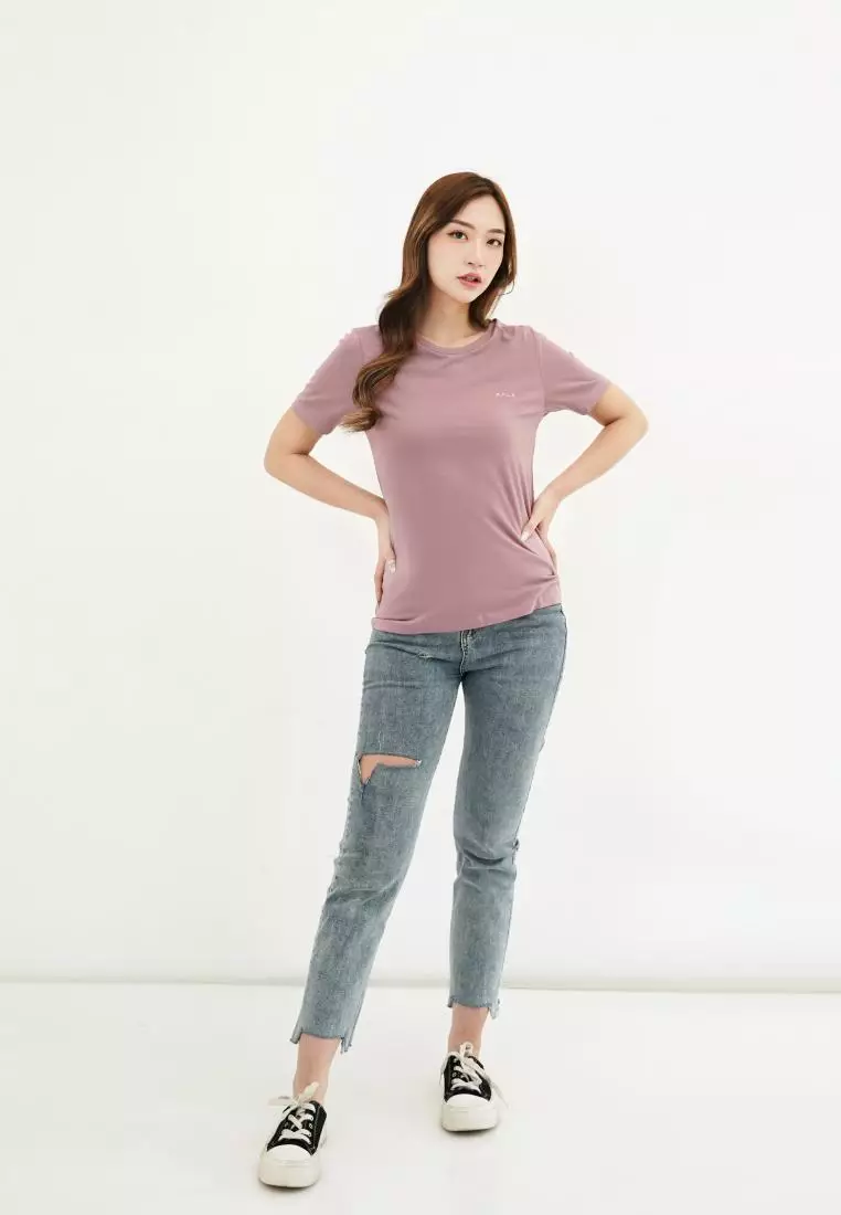 Kale Alice Dusty Violet / Kaos Lengan Pendek Wanita Premium