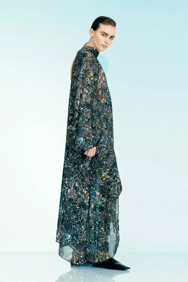 Jual H&M Patterned chiffon dress Original 2026 | ZALORA Indonesia