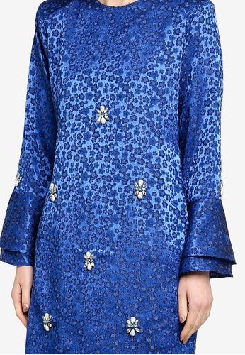 Buy Kurung Modern Sempit from Gene Martino in Blue only 159