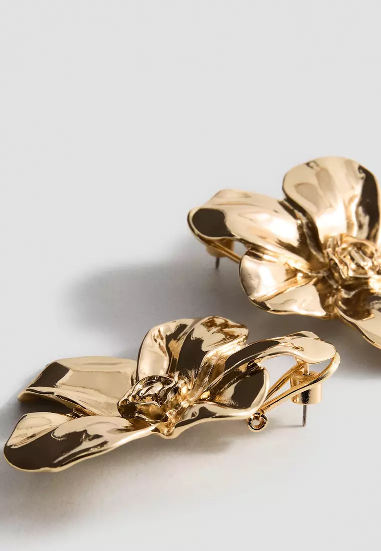 Flower-Design Earrings