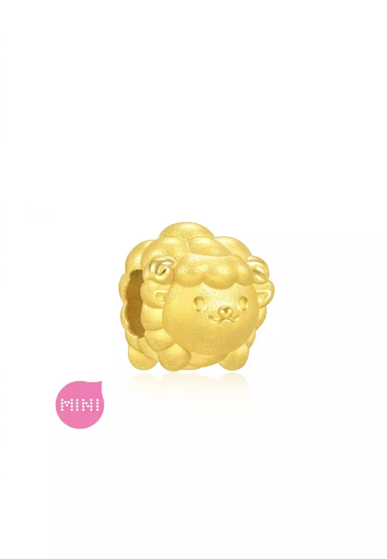 Charme 999 24K Gold Chinese Zodiac Sheep Charm 93698C (Bracelet not included)