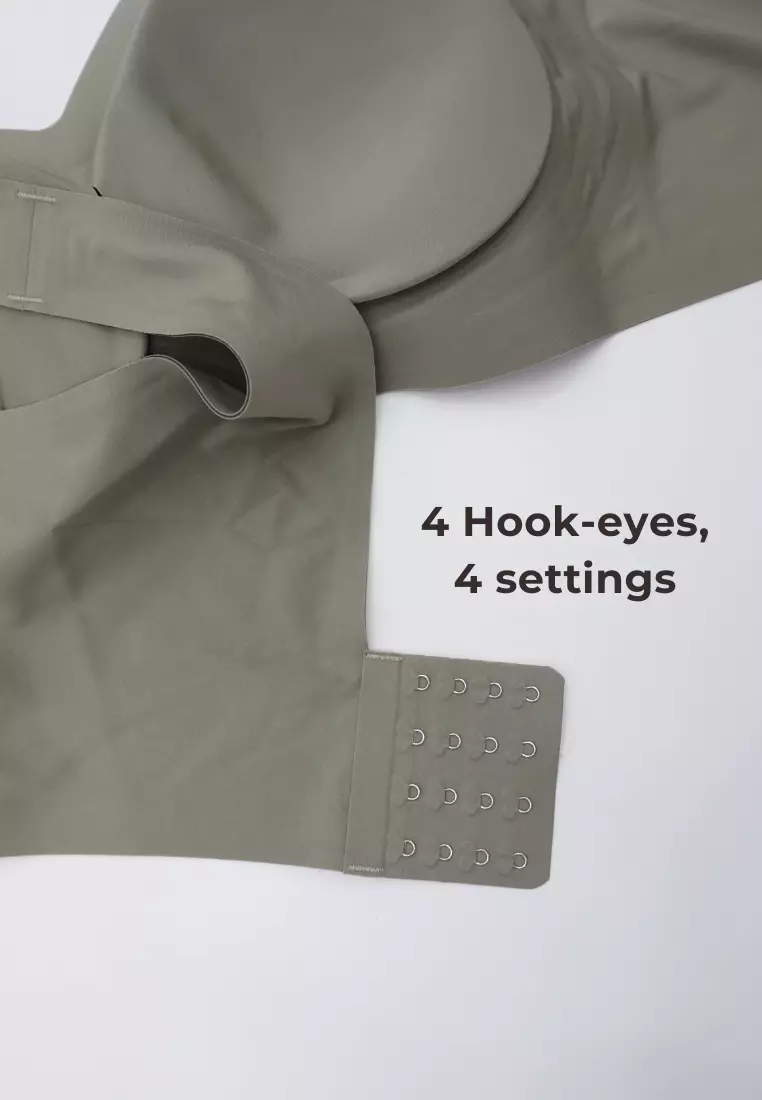 Premium Amaya Plus Size Seamless Wireless Support Bra in Pink