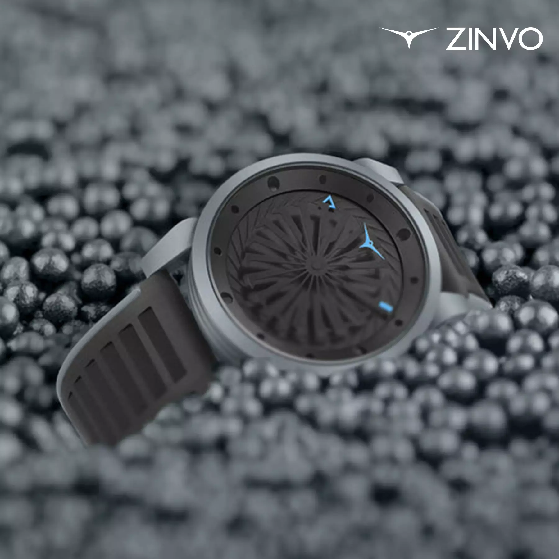 Jam Tangan Pria Automatic Zinvo Airblade Slate Grey Dial