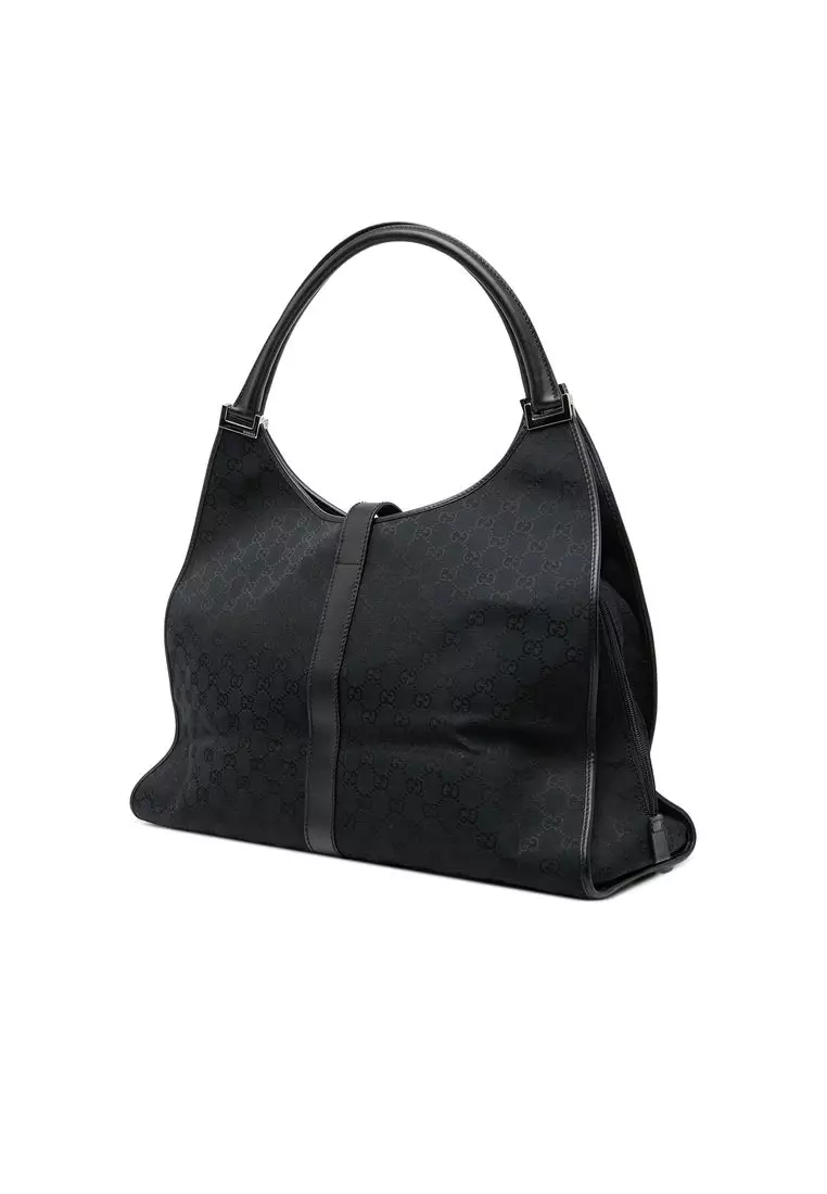 Pre-Loved Gucci Gg Canvas Jackie Bardot Travel Bag