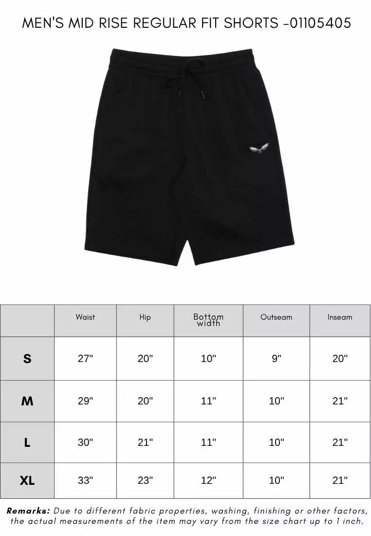 Men's Mid Rise Regular Fit Shorts